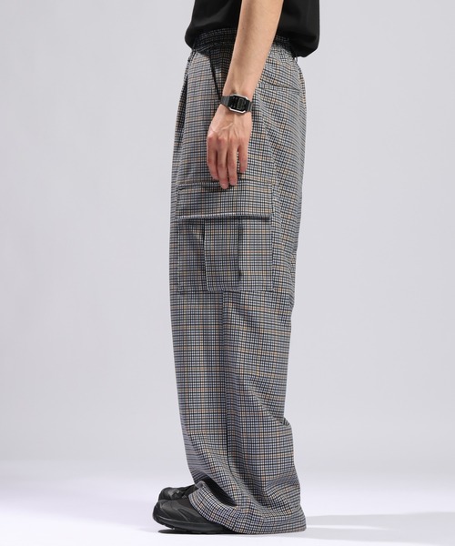 RAGEBLUE（レイジブルー） ワイドパンツ カーゴパンツ Check Pattern
