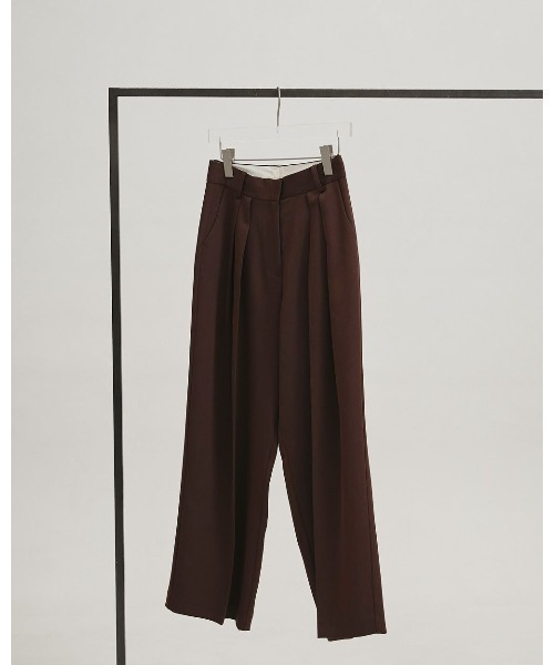 ワイドパンツ パンツ TODAYFUL Tuck Wide Trousers レディースの画像