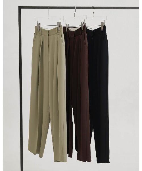 ワイドパンツ パンツ TODAYFUL Tuck Wide Trousers レディースの画像