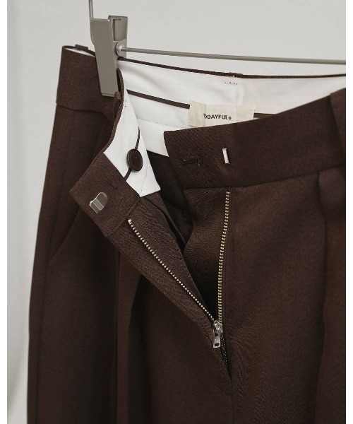 ワイドパンツ パンツ TODAYFUL Tuck Wide Trousers レディースの画像