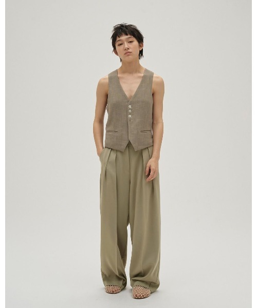 ワイドパンツ パンツ TODAYFUL Tuck Wide Trousers レディースの画像