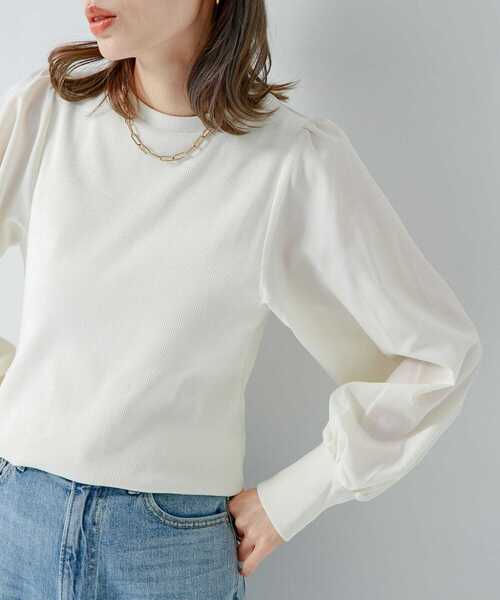 「URBAN RESEARCH Sonny Label」 長袖カットソー FREE ブラック レディース_画像7