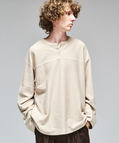 417 EDIFICE（フォーワンセブンエディフィス） ヘンリーネック tシャツ