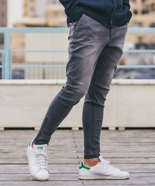 パンツ デニム ジーンズ Mp8716 裾zipスーパーテーパードパンツ ブラックデニム Zozotown Yahoo 店 通販 Yahoo ショッピング