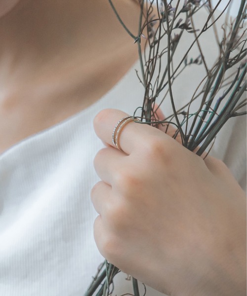 現行品　Jewel closet by L&Co. K10YGダイヤモンドリング Jewel closet by L&Co. 指輪 リング K10WG ダイヤモンド
