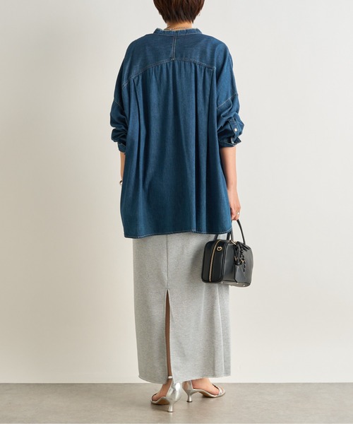 un dix cors ブラウス シャツ デニムビックシャツ レディース