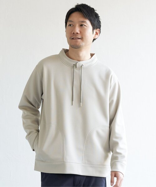 ikka（イッカ） パーカー 「抗菌防臭」セイケツWフェイス鹿の子