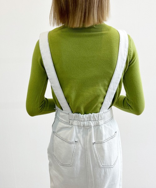 Y's ヨウジヤマモト サスペンダーハイウエストデニムロングスカート リネン切替 SUSPENDERS SKIRT W/POCKETS(XS Black): Vintage｜THE SHOP