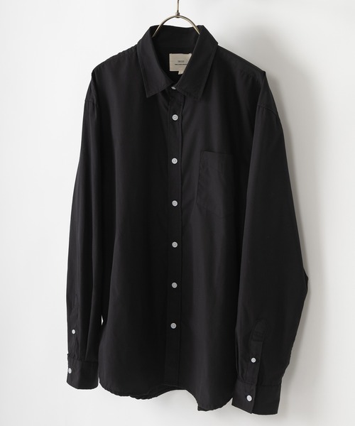 シャツ T/Cブロード レギュラーカラーシャツ リラックスフィット/無地