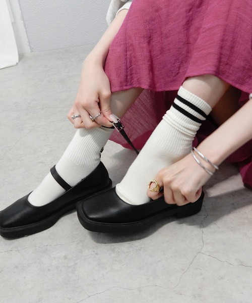 minia 靴下 ラインロゴソックス レディース : ZOZOTOWN Yahoo!店