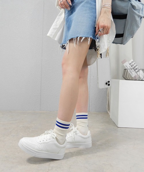 minia 靴下 ラインロゴソックス レディース : ZOZOTOWN Yahoo!店