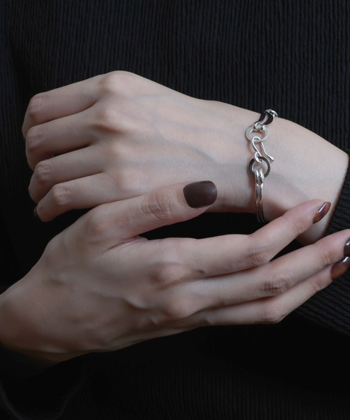 ヤーカ 多パーツダブルラインバングル YArKA バングル 「YArKA/ヤーカ」assembly parts double line bangle