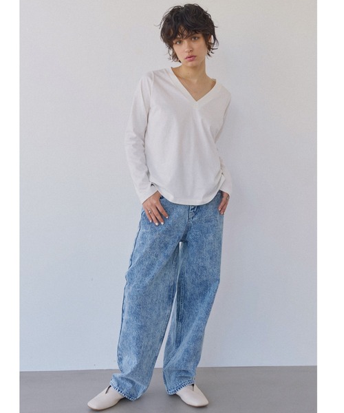 新品☆ALEXIA STAM ベーシックVネックロングスリーブTee Basic V Neck Long Sleeve Tee | ALEXIA STAM