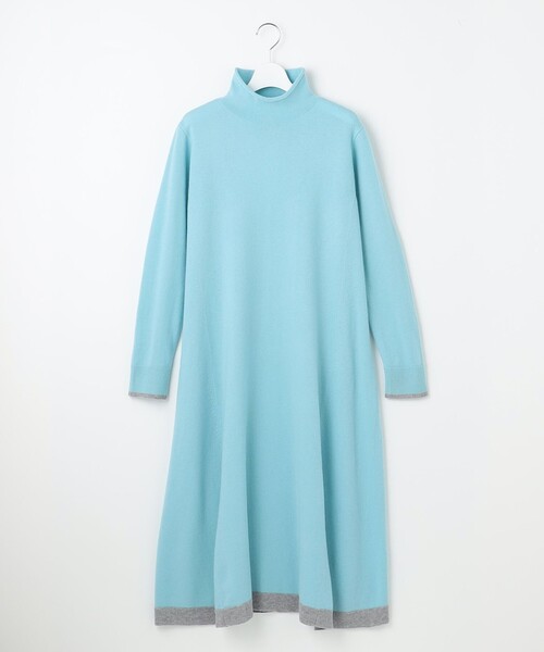 自由区 ワンピース 「洗える」セミウーステッドウールニット