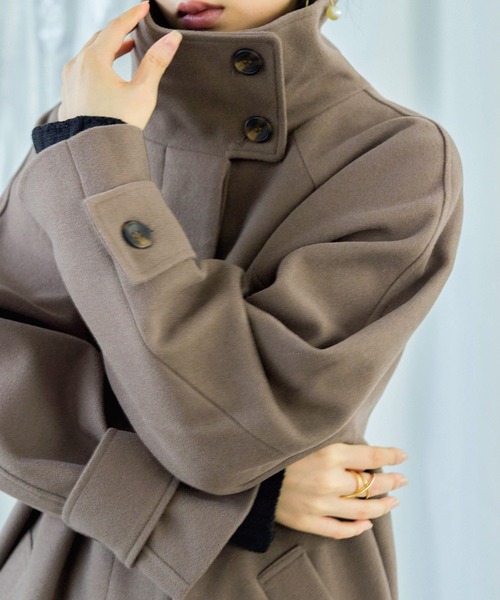 らん チェスターコート Fashion Letter コート チェスターコート ビッグシルエット