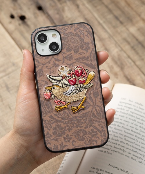 SAKURAYAMA 刺繍スマホケース iPhone SE