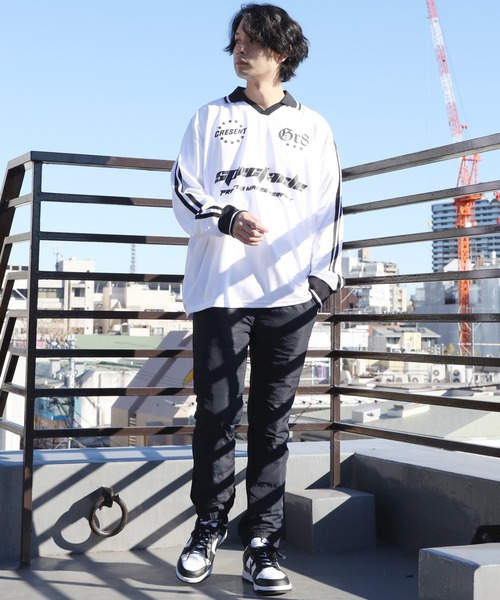 8 tシャツ 衿付きサッカー ロングTシャツ メンズ レディース