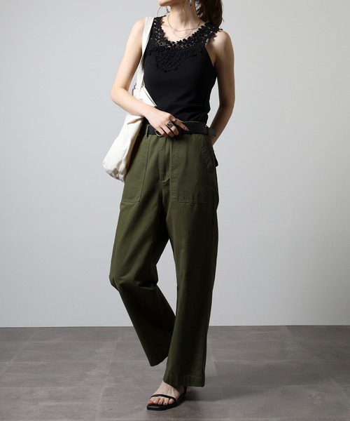 PRADA ノースリーブトップス 黒　花柄レース模様 imgrc0089029237.jpg