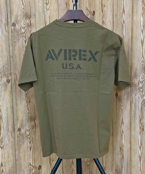 国内発送【AVIREX】MIL. STENCIL OFFICIAL LOGO T-SHIRT MIL. STENCIL OFFICIAL LOGO T-SHIRT | AVIREX（アヴィレックス