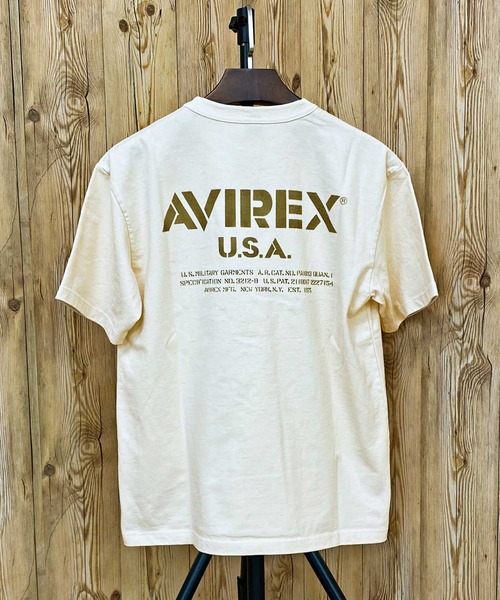国内発送【AVIREX】MIL. STENCIL OFFICIAL LOGO T-SHIRT MIL. STENCIL OFFICIAL LOGO T-SHIRT | AVIREX（アヴィレックス