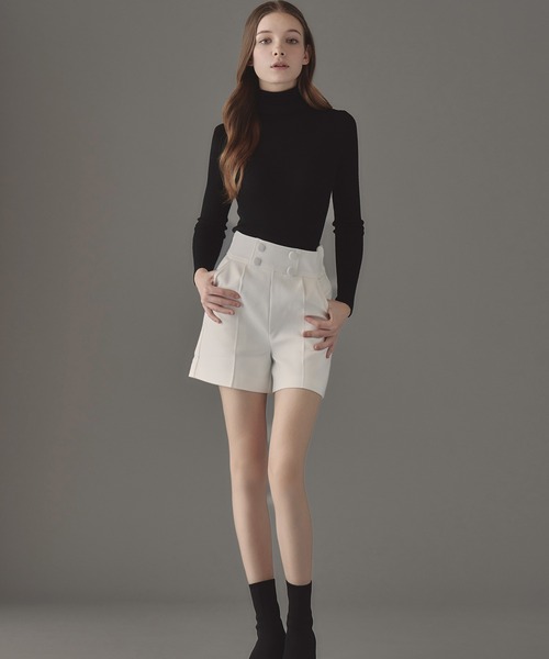 新品！タグ付き エミリアウィズ ピンタックデニムパンツ グレー  