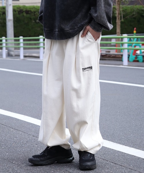 THRASHER（スラッシャー） ワイドパンツ ジーンズ 「THRASHER