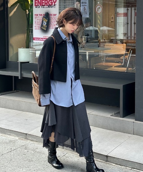 Miseki SEOUL スカート Unbalanced layered skirt : ZOZOTOWN
