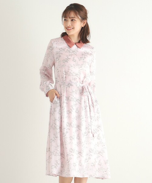 他の人はこちらも検索 LAURA ASHLEY 「襟取り外し可／3colors／同柄 ワンピース ワンピース
