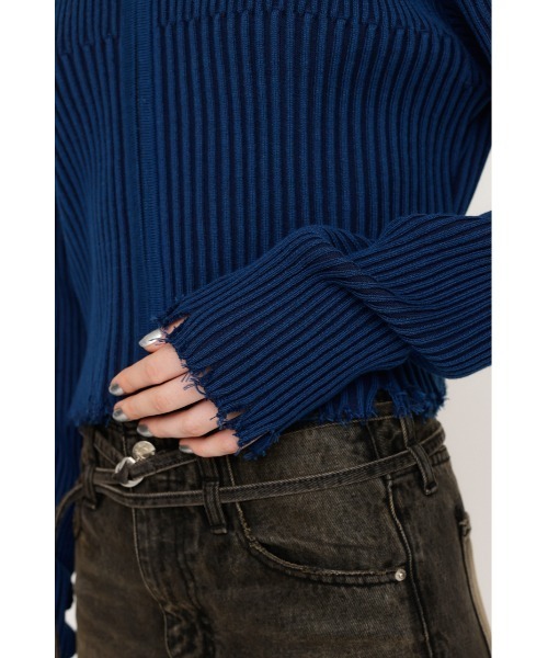 SLY パーカー CRUSH KNIT HOODIE クラッシュ ニット フーディ