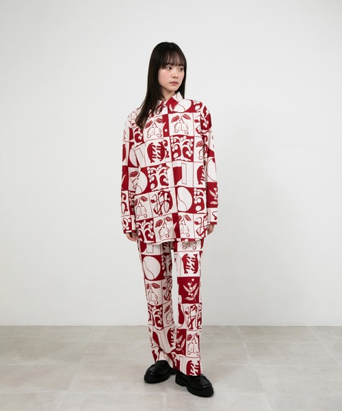ブラウス シャツ ”FRUIT” kana akiyama コーデュロイシャツ レディース メンズ