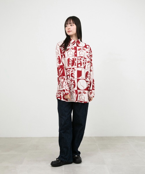 ブラウス シャツ ”FRUIT” kana akiyama コーデュロイシャツ レディース メンズ