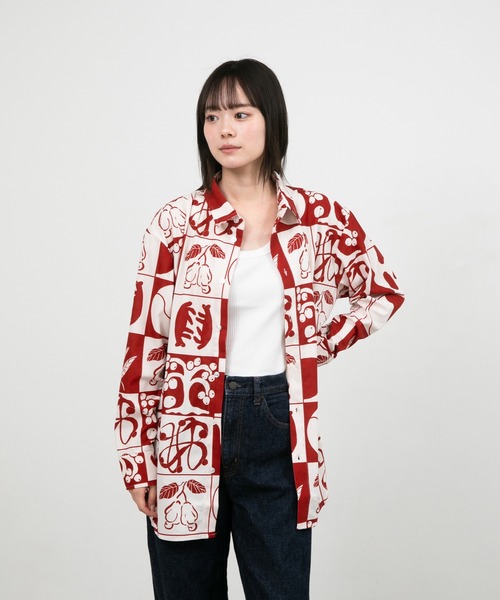 ブラウス シャツ ”FRUIT” kana akiyama コーデュロイシャツ レディース メンズ