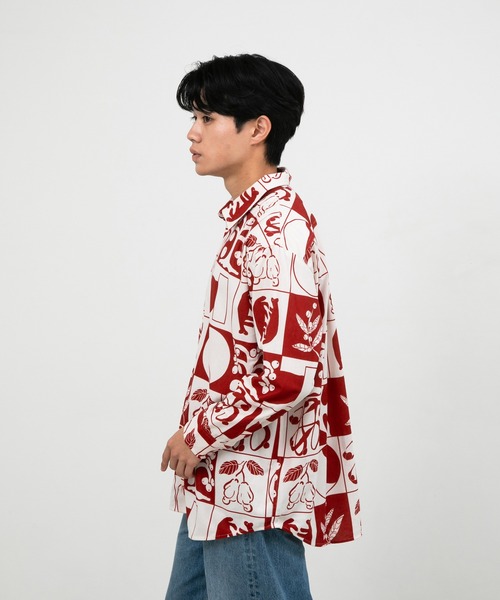 ブラウス シャツ ”FRUIT” kana akiyama コーデュロイシャツ レディース メンズ