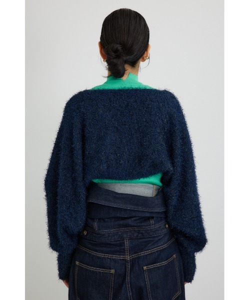【PLUS】ショートボレロレイヤードセットニット/レディース/トップス ニット  長袖 ブランド AZUL PLUS【SALE】 PLUS（AZUL BY MOUSSY） ニット セーター 「PLUS」ショート
