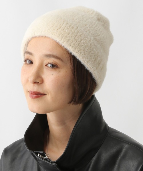 LEPSIM（レプシィム） ニット帽 ニットキャップ シャギーニットワッチ