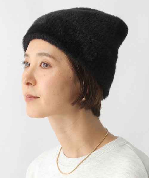 LEPSIM（レプシィム） ニット帽 ニットキャップ シャギーニットワッチ