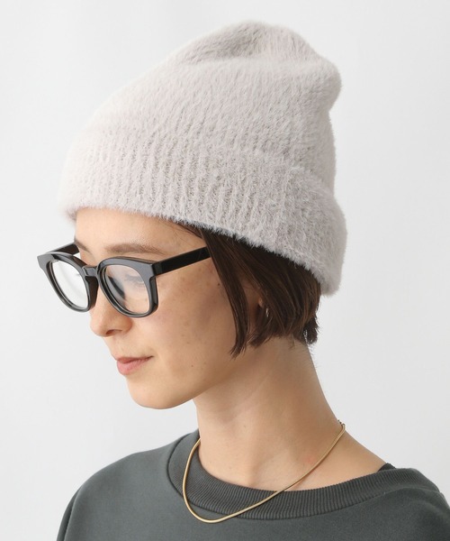 LEPSIM（レプシィム） ニット帽 ニットキャップ シャギーニットワッチ