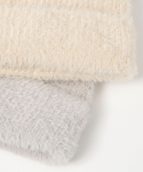 LEPSIM（レプシィム） ニット帽 ニットキャップ シャギーニットワッチ