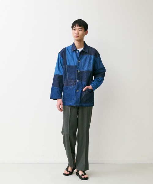BLUE BLUE JAPAN パッチワークカバーオール PURE INDIGO 