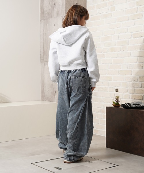 MEMORY パーカー 「MEMORY」lady's ラインストーン ボンディング ZIP