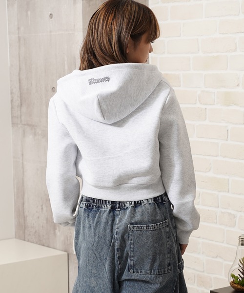 MEMORY パーカー 「MEMORY」lady's ラインストーン ボンディング ZIP MEMORY パーカー 「MEMORY」lady's ラインストーン ボンディング ZIP