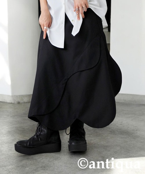 【美品】gouk 変形スカート antiqua スカート 裾ウェーブ変形スカート : ZOZOTOWN Yahoo!店