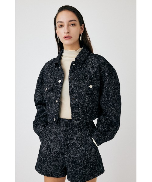 moussy SHORT TWEEDY ジャケット MOUSSY デニムジャケット gジャン 「セットアップ対応」SHORT