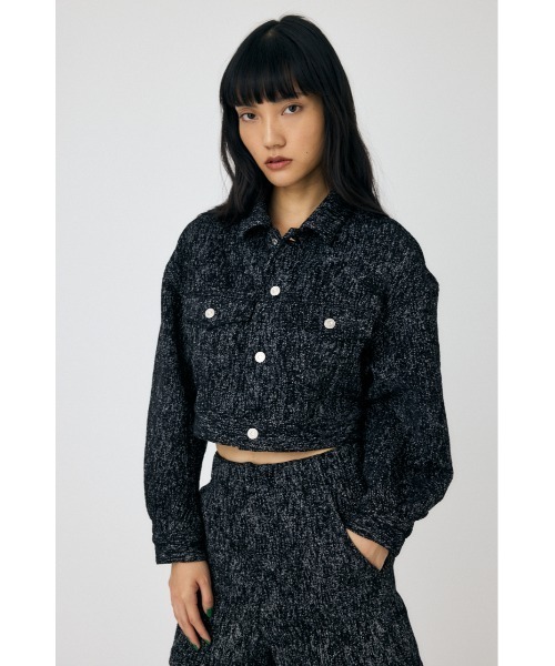 moussy マウジー　ショート丈　デニム　ジャケット　ブラック　gジャン MOUSSY デニムジャケット gジャン 「セットアップ対応」SHORT