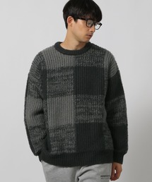 セーター ニット ブロックチェックニット / 137891 メンズ｜ZOZOTOWN Yahoo!店