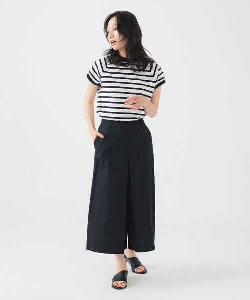 B：MING by BEAMS パンツ ベイカー タック ワイド パンツ（S〜L