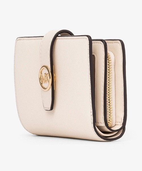 MICHAEL KORS ライトクリーム　二つ折り財布 MICHAEL KORS（マイケルコース） 二つ折り 二つ折り財布 財布