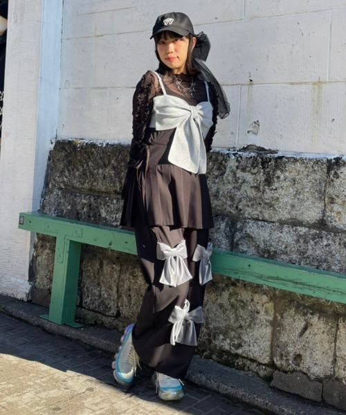 Candy Stripper パンツ PRECIOUS RIBBON PLEATS WRAP SKIRT