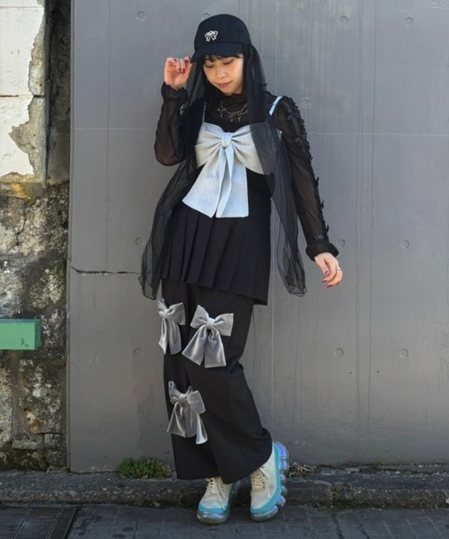 Candy Stripper 24AW PLEATS LAYERED パンツ LACE UP LAYERED PANTS | Candy Stripper（キャンディ