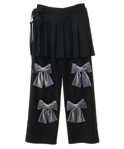スカート candy stripper PLEATS LAYERED PANTS Candy Stripper（キャンディーストリッパー） パンツ PRECIOUS RIBBON